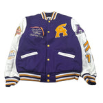 American College Giubbino College tinta unita con Maniche In Contrasto Viola per Bambino AC12J VIOLA AMERICAN COLLEGE 