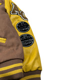 American College Giubbino College tinta unita con Maniche In Contrasto Beige per Bambino AC5J BEIGE AMERICAN COLLEGE 