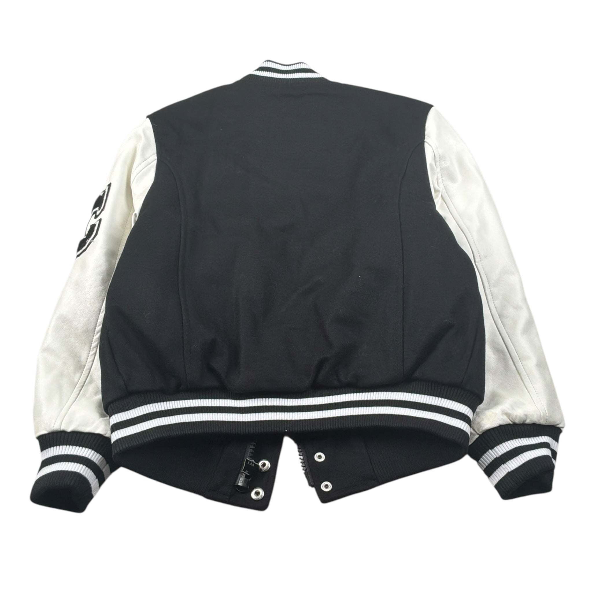 American College Giubbino College tinta unita con Maniche In Contrasto Nero per Bambino AC7J NERO AMERICAN COLLEGE 