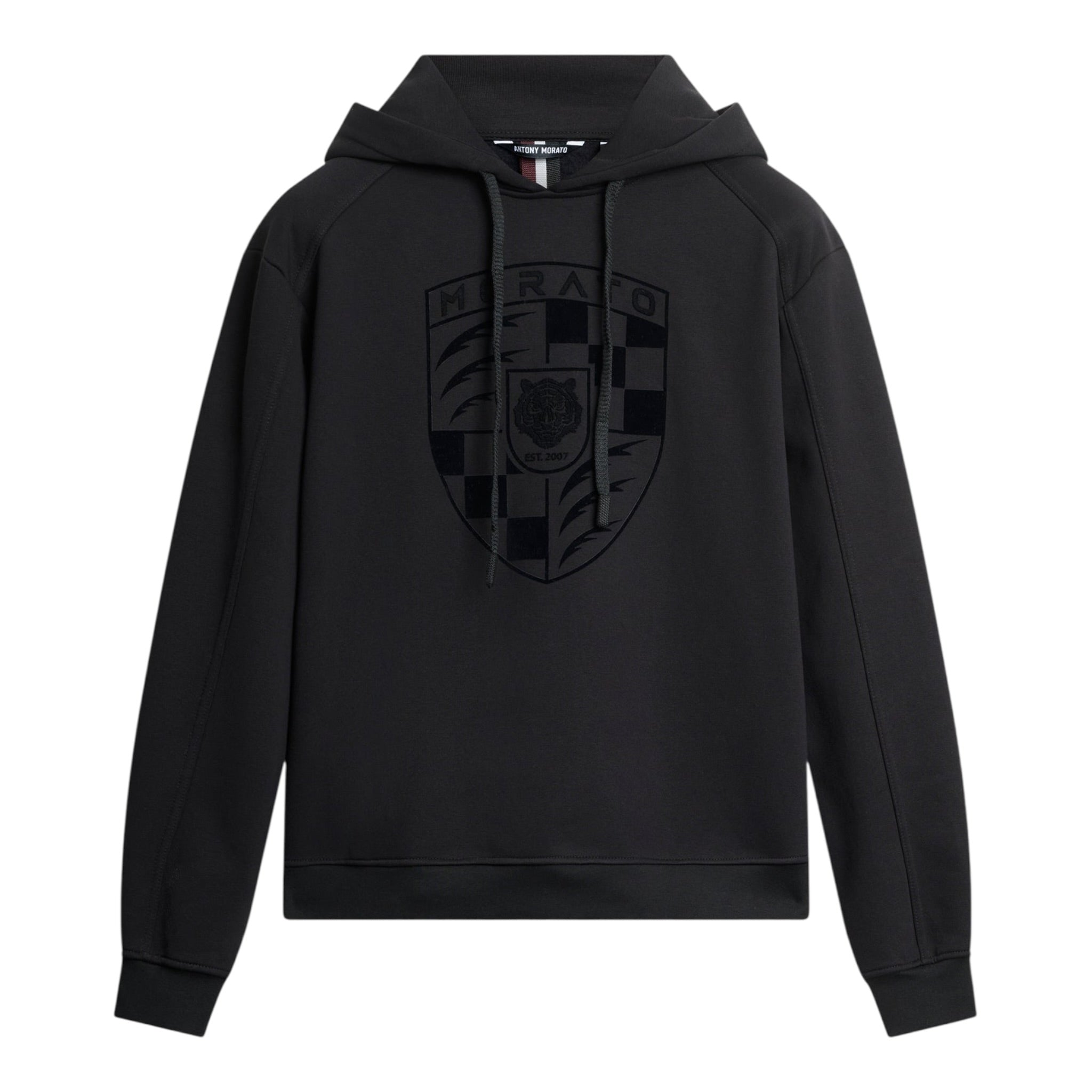 Antony Morato Felpa Chiusa Xon Cappuccio tinta unita Nero per Bambino MKFL00531 NERO ANTONY MORATO 