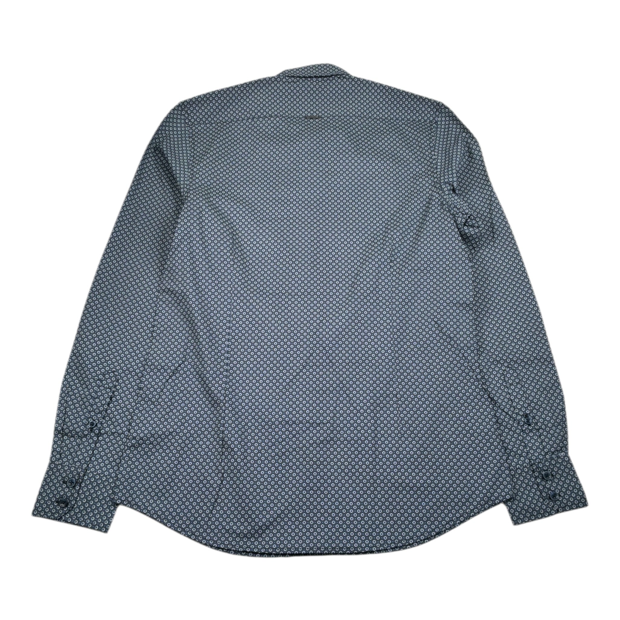 Antony Morato Camicia tinta unita con Microfantasia Blu per Bambino MKSL00257 BLU ANTONY MORATO 
