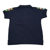 Aspen Polo tinta unita con Stampa Blu per Neonato 1076MP0281 BLU ASPEN 