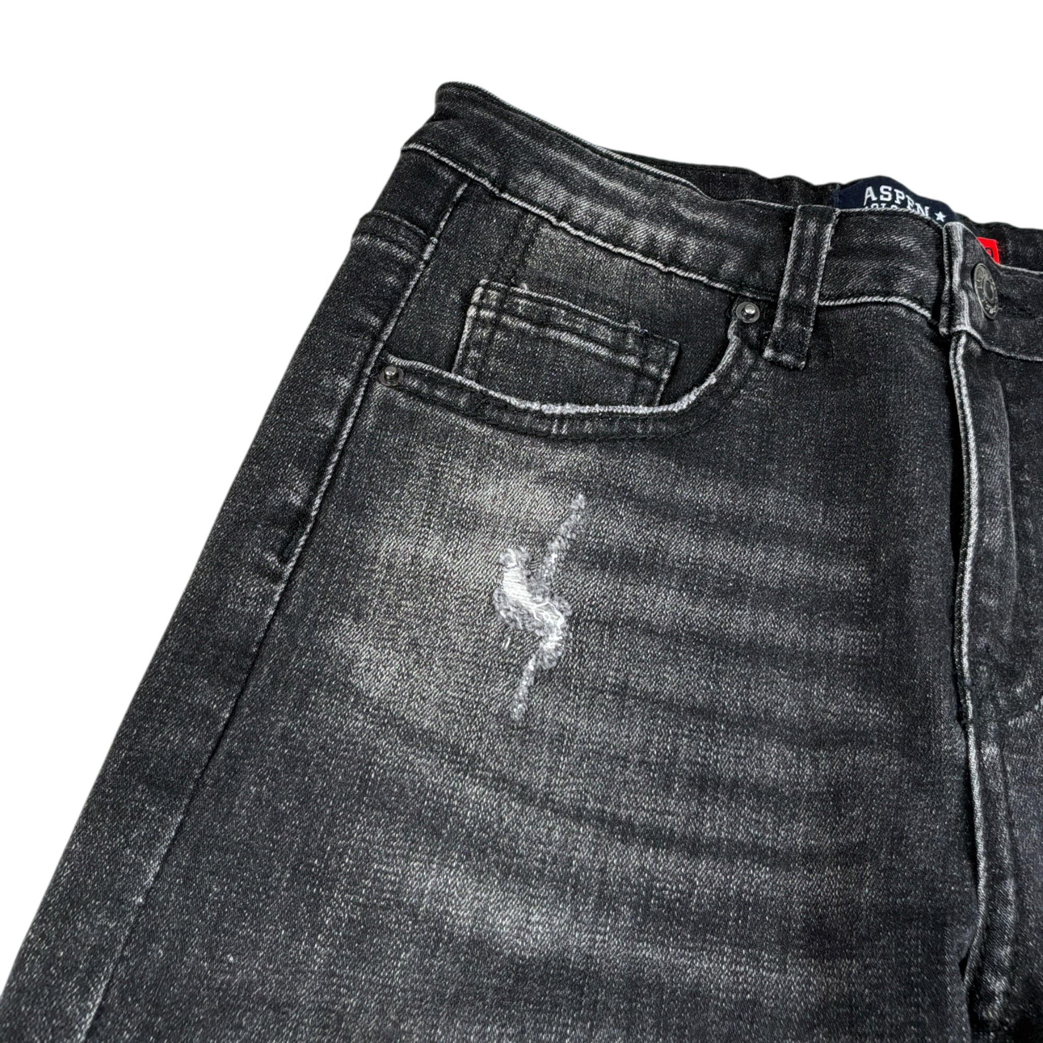 Aspen Polo Club Jeans tinta unita Girovita Regolabile Nero per Bambino 1031D0704 NERO ASPEN POLO CLUB 