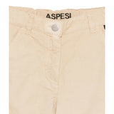 Aspesi Pantalone tinta unita con Girovita Regolabile Beige per Bambino A25APL0007C6066 BEIGE ASPESI 