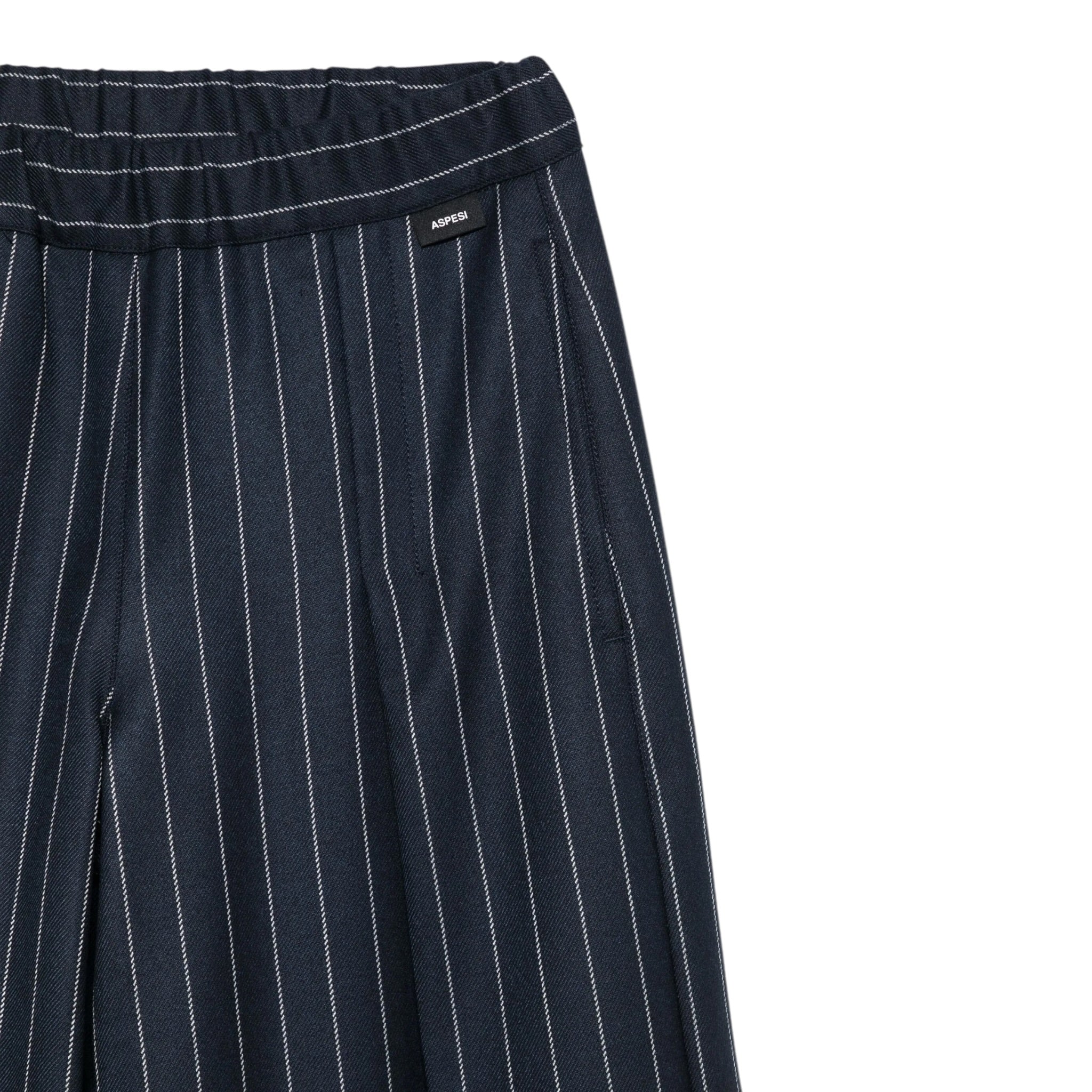Aspesi Pantalone Palazzo tinta unita con Elastico In Vita Blu per Bambina A25APL0020W1009 BLU ASPESI 