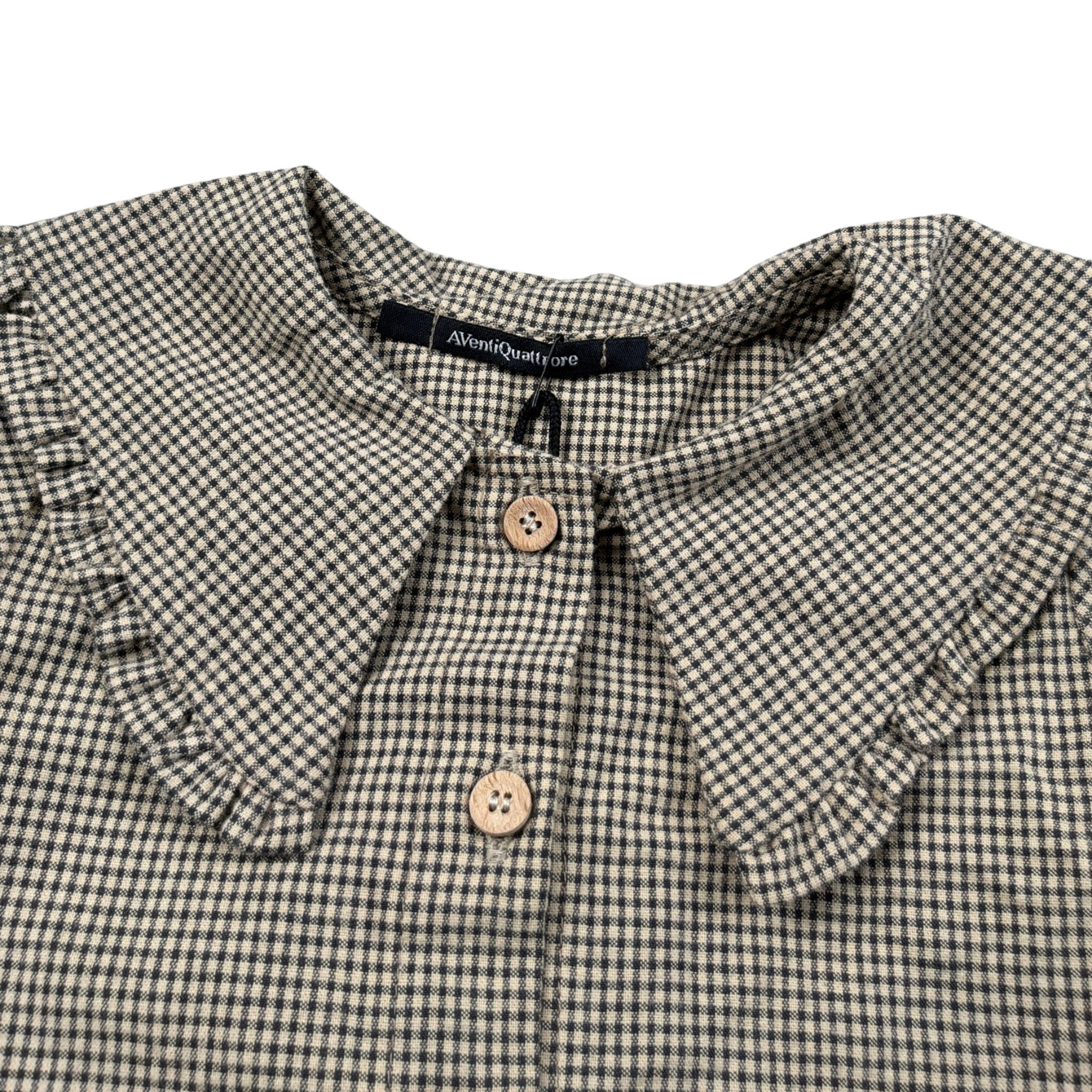 Aventiquattrore Camicia Manica Lunga Fantasia Quadretti Beige per Bambina A2401716 BEIGE AVENTIQUATTRORE 