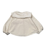 Aventiquattrore Camicia Manica Lunga In Velluto Crema per Bambina A2401721 CREMA AVENTIQUATTRORE 