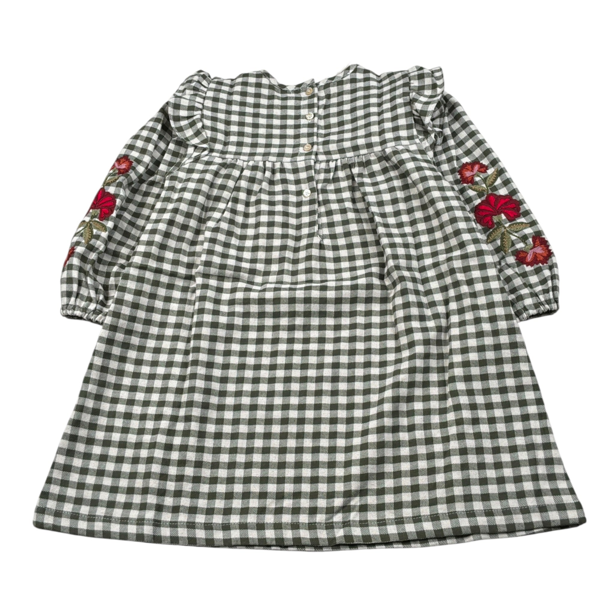 Babe & Tess Abiti Manica Lunga Fantasia A Quadri Verde per Bambina 01/548087 VERDE BABE & TESS 