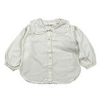 Babe & Tess Camicia Manica Lunga tinta unita Panna per Bambina 03/548062 PANNA BABE & TESS 