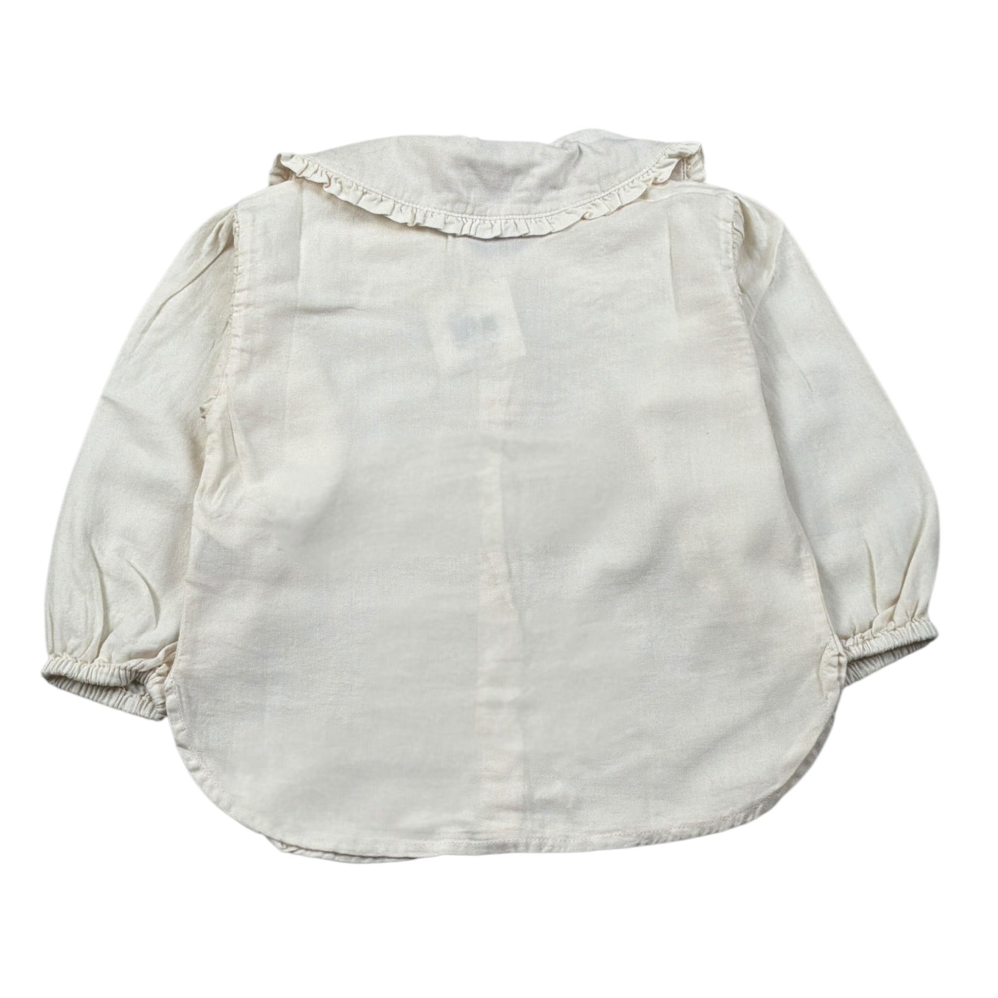 Babe & Tess Camicia Manica Lunga tinta unita Panna per Bambina 03/548062 PANNA BABE & TESS 