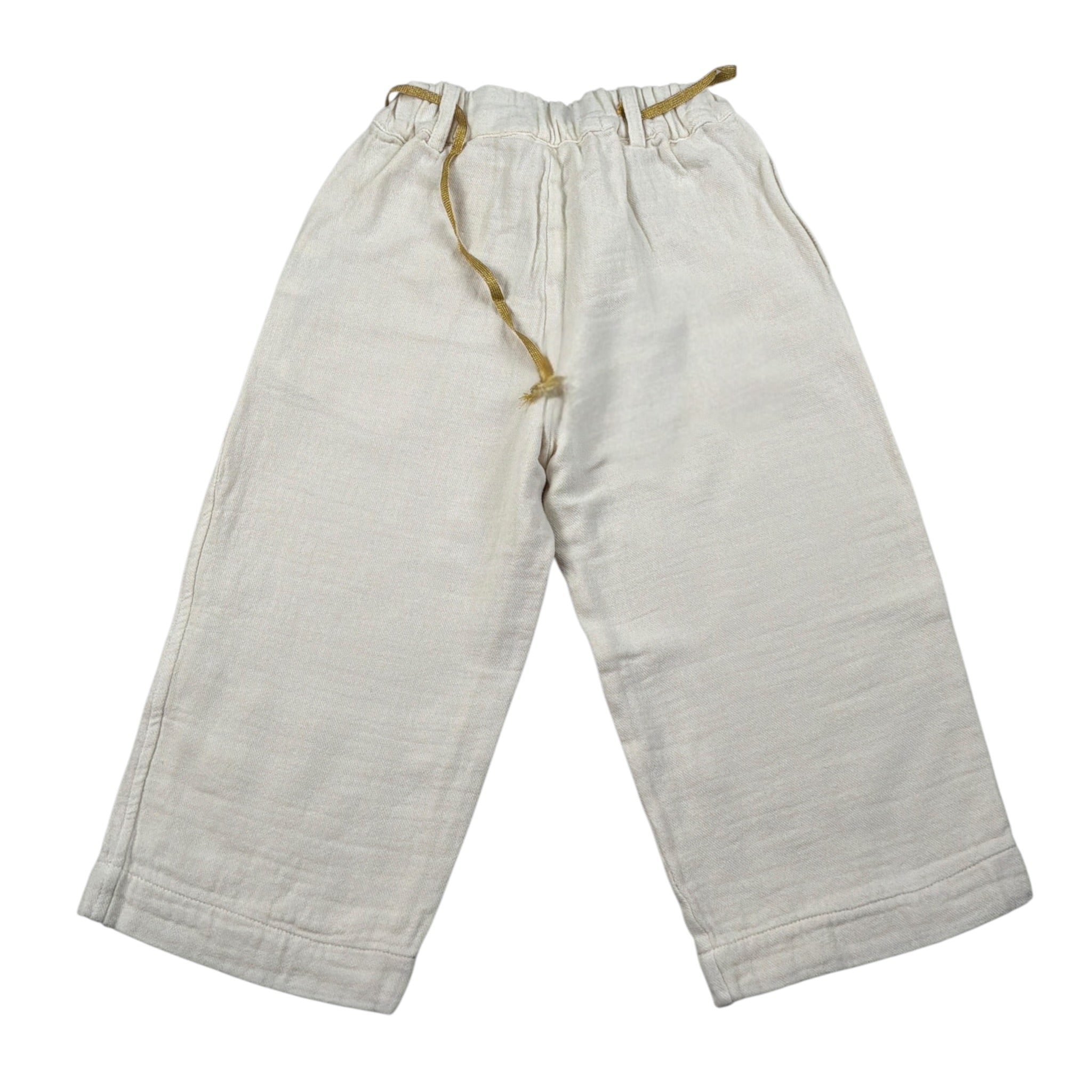 Babe & Tess Pantalone tinta unita Modello Palazzo Panna per Bambina 04/548043 PANNA BABE & TESS 