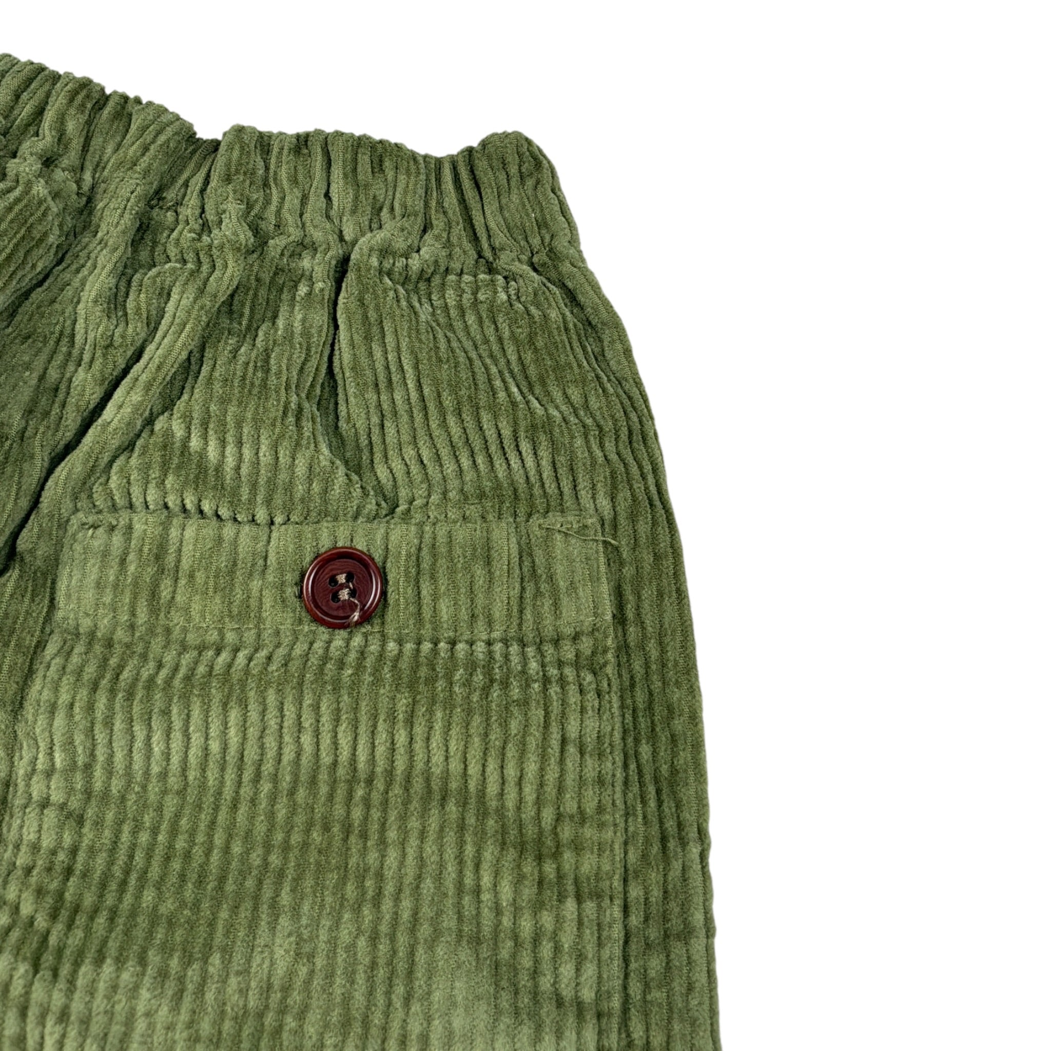 Babe & Tess Pantalone tinta unita con Elastico In Vita Verde per Bambino 04/548109 VERDE BABE & TESS 