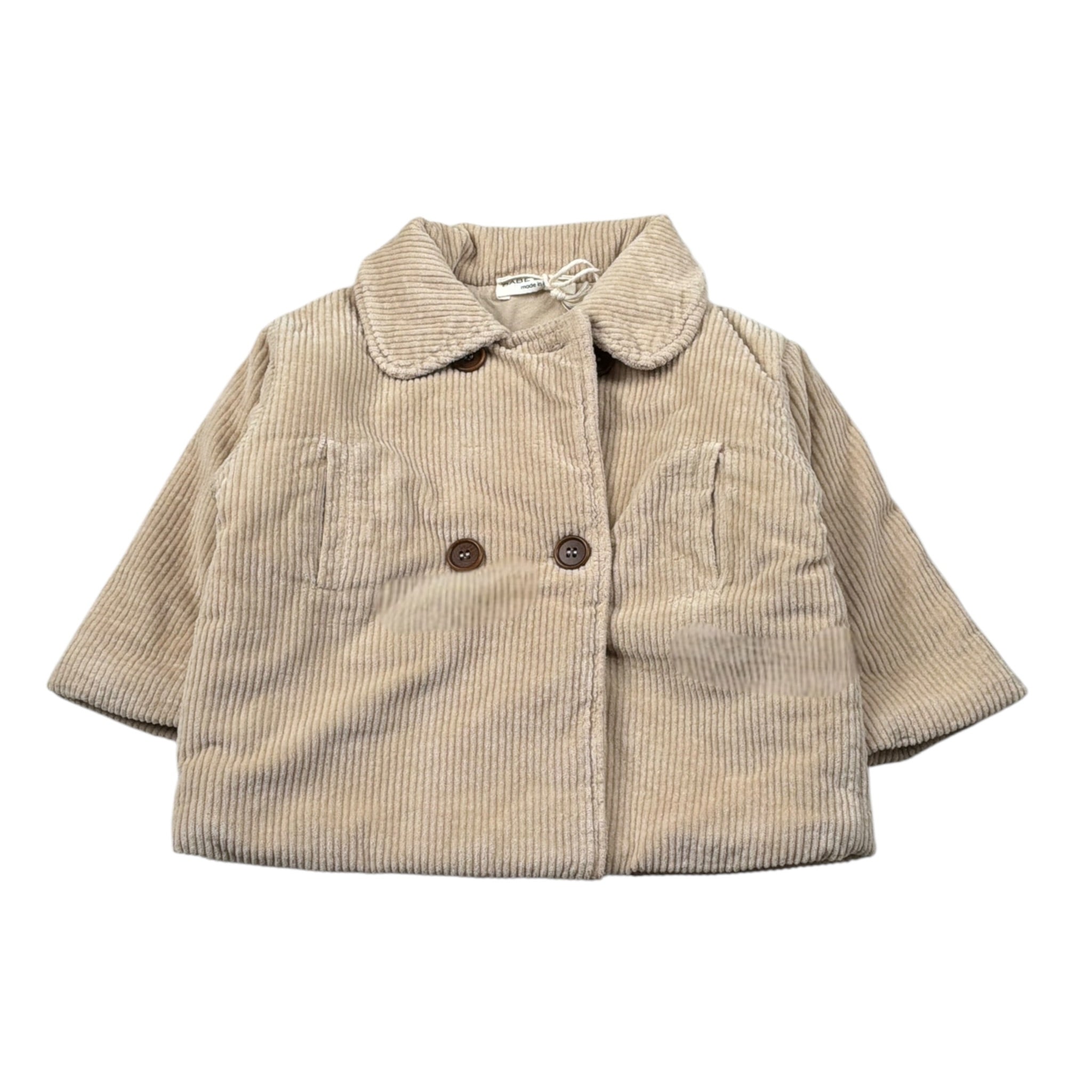 Babe & Tess Cappotto tinta unita Doppiopetto Beige per Neonato 10/548129 BEIGE BABE & TESS 