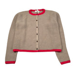 Babe & Tess Cardigan tinta unita Beige/Fuxia per Bambino 59/5480833 BEIGE/FUXIA BABE & TESS 