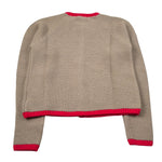 Babe & Tess Cardigan tinta unita Beige/Fuxia per Bambino 59/5480833 BEIGE/FUXIA BABE & TESS 