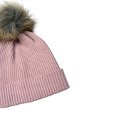 Babidu Cappello tinta unita con Pon Pon Rosa per Neonata 95770 ROSA BABIDU 