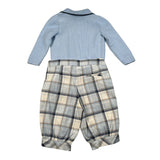 Baby A. Completo 4 Pezzi Cardigan-Camicia-Pantalone-Papillon Azzurro per Neonato A2902 AZZURRO BABY A. 