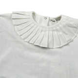 Baby Gi Shirt tinta unita con Colletto Bianco per Neonata UE1937N BIANCO BABY GI 