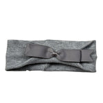 Baby Vip Fascia Tint Unita con Fiocco Grigio per Neonata J001308 GRIGIO BABY VIP 