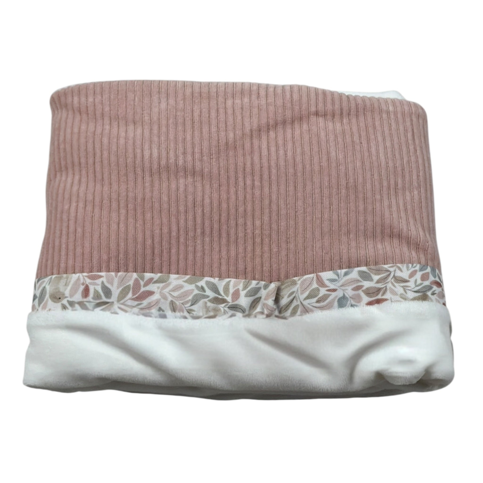 Baby Vip Coperta Bicolore Bianco/Rosa per Neonata T4080 BIANCO/ROSA BABY VIP 