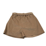 Baby Vip Short tinta unita con Elastico In Vita Beige per Bambina T4089J BEIGE BABY VIP 