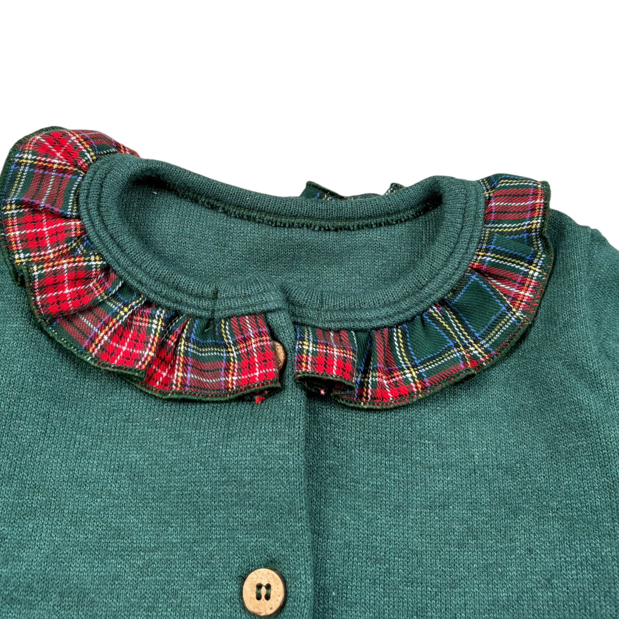 Baby Vip Cardigan tinta unita Verde per Neonata T414933 VERDE BABY VIP 