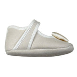 Baby Vip Sandalo tinta unita con Fiocco Panna per Neonata T4258 PANNA BABY VIP 