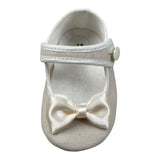 Baby Vip Sandalo tinta unita con Fiocco Panna per Neonata T4258 PANNA BABY VIP 
