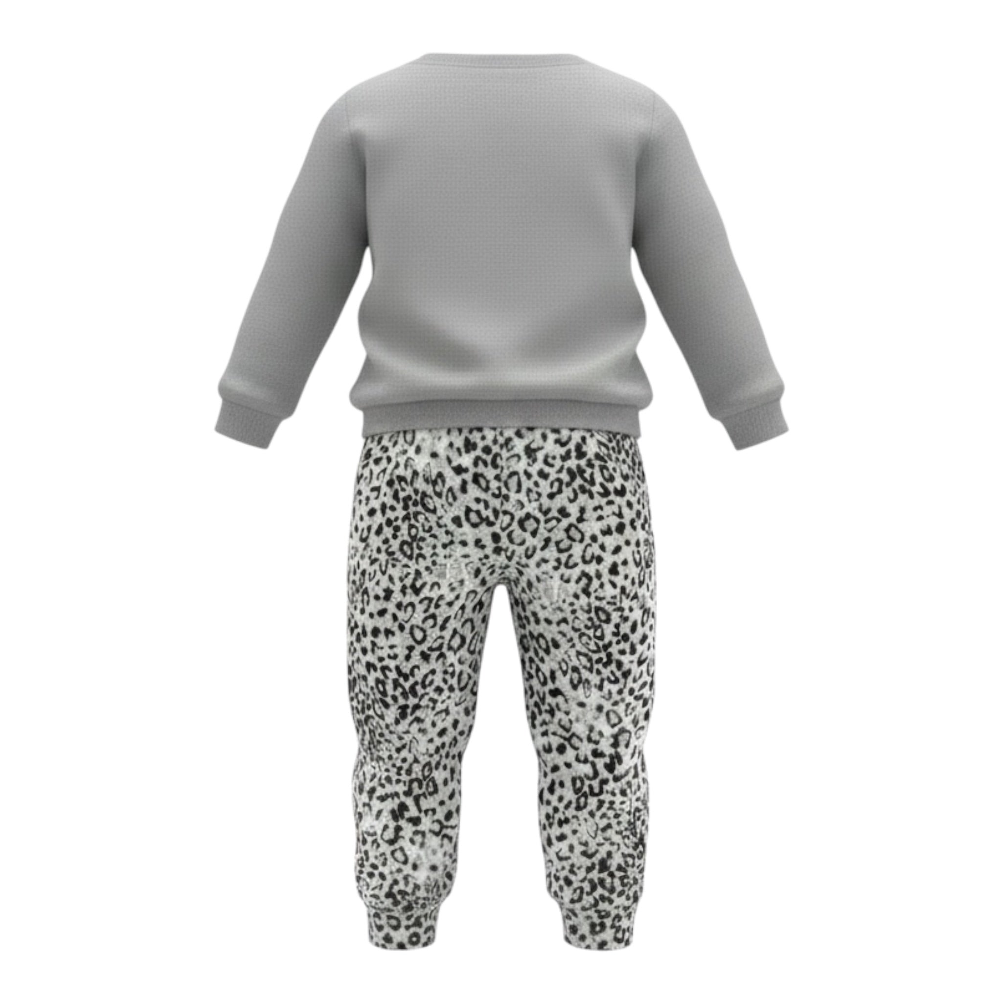 Baby Vip Completo 2Pz Modello Pigiama Maglia-Pantalone Grigio per Bambina T4343J GRIGIO BABY VIP 