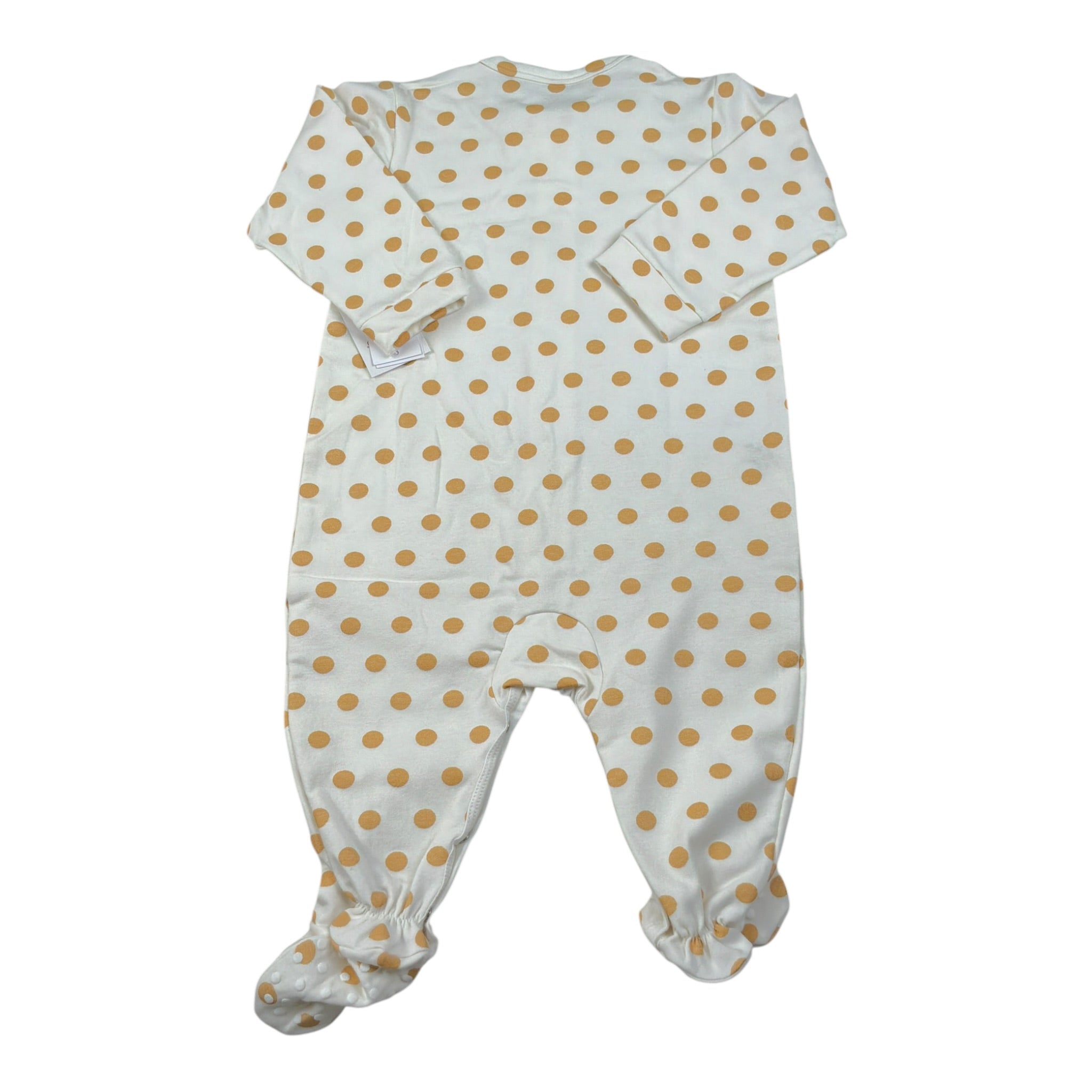 Baby Vip Tutina tinta unita con Fantasia Pois Panna per Neonato T4352 PANNA BABY VIP 