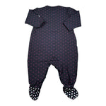 Baby Vip Tutina tinta unita con Cuori Blu per Neonata T4354 BLU BABY VIP 