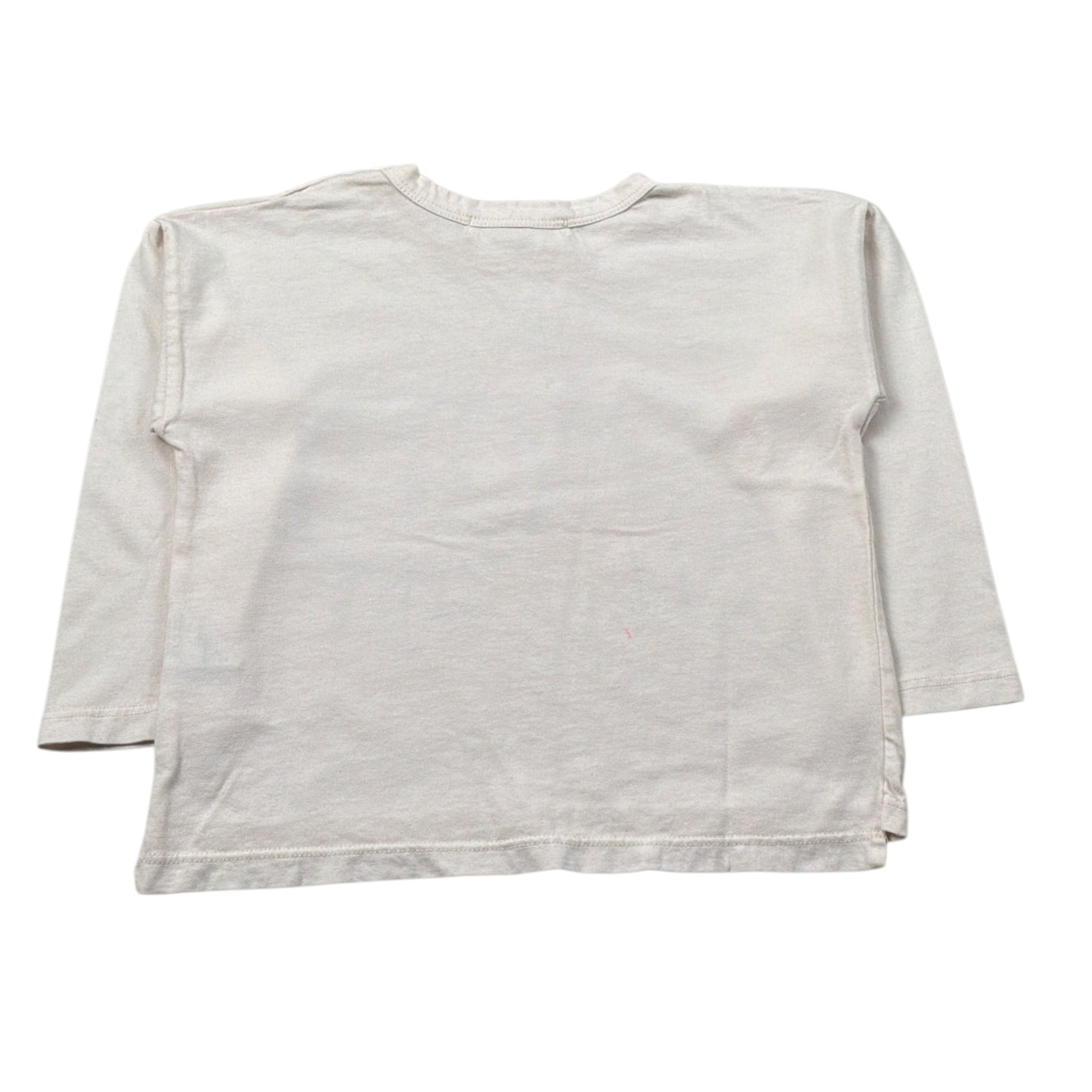 Babyclic Shirt Girocollo tinta unita con Stampa Panna per Bambino L216400007 PANNA BABYCLIC 