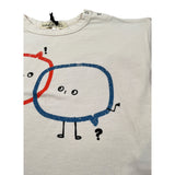 Babyclic Shirt Girocollo tinta unita con Stampa Panna per Bambino L216400007 PANNA BABYCLIC 