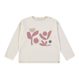 Babyclic Shirt Girocollo tinta unita con Stampa Crema per Bambina L216430003J CREMA BABYCLIC 