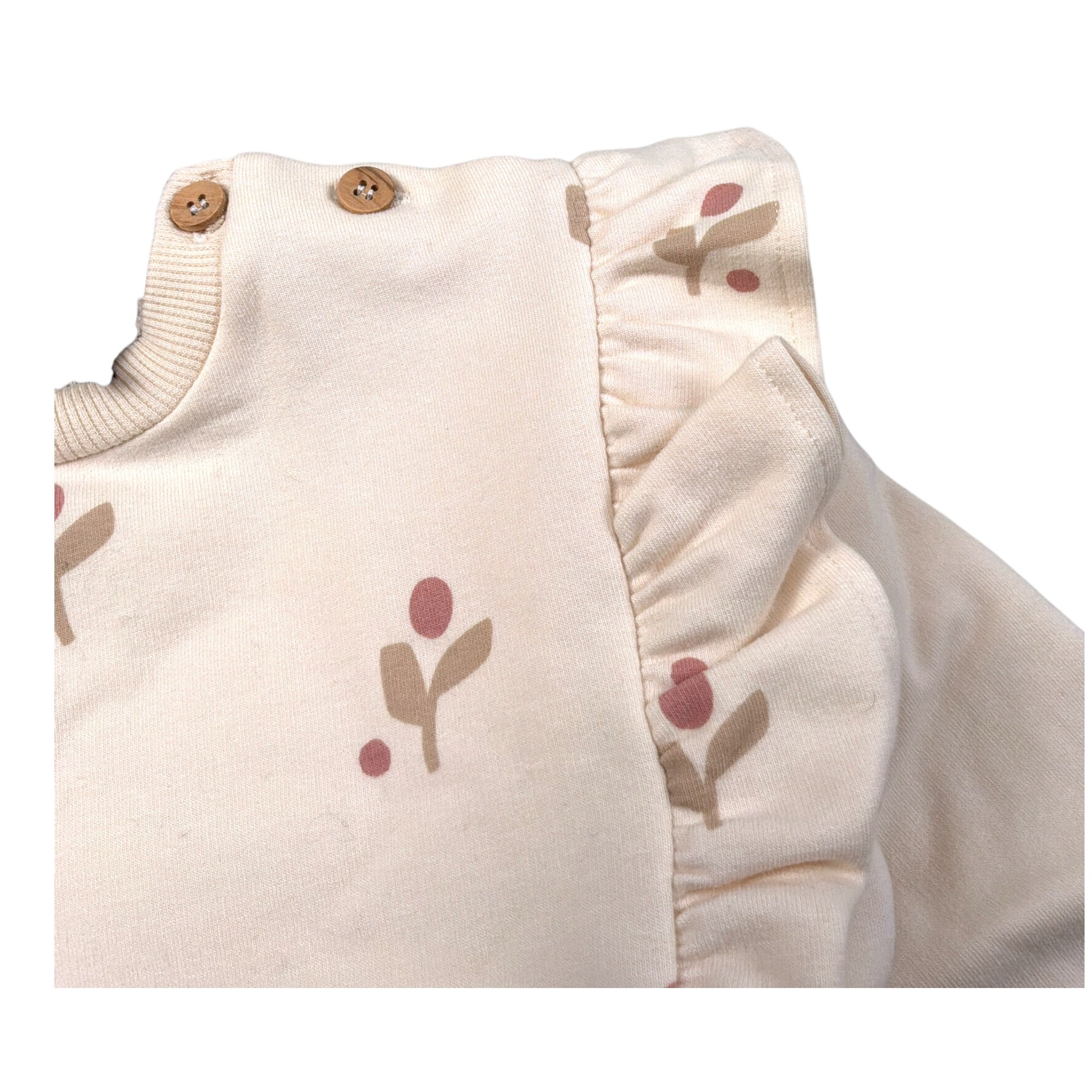 Babyclic Felpa Chiusa Girocollo tinta unita Crema per Bambina L276300306 CREMA BABYCLIC 