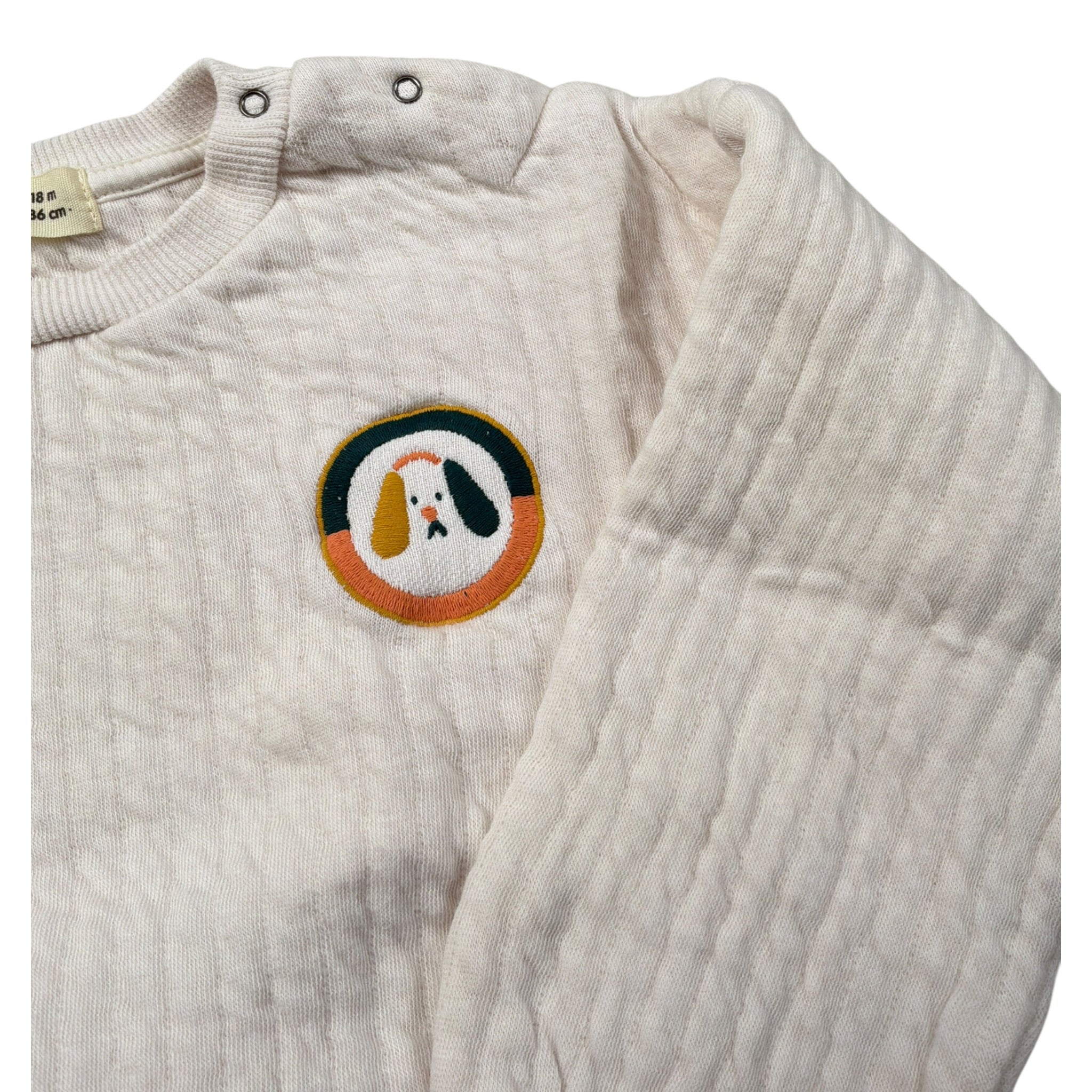 Babyclic Felpa Chiusa Girocollo tinta unita Crema per Bambino L276410103J CREMA BABYCLIC 