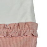 Babyvip Coperta Bicolore con Rouches Bianco/Rosa per Neonata 1097 BIANCO/ROSA BABYVIP 