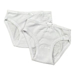 Babyvip Set 2 Slip tinta unita Bianco per Bambina 4204 BIANCO BABYVIP 