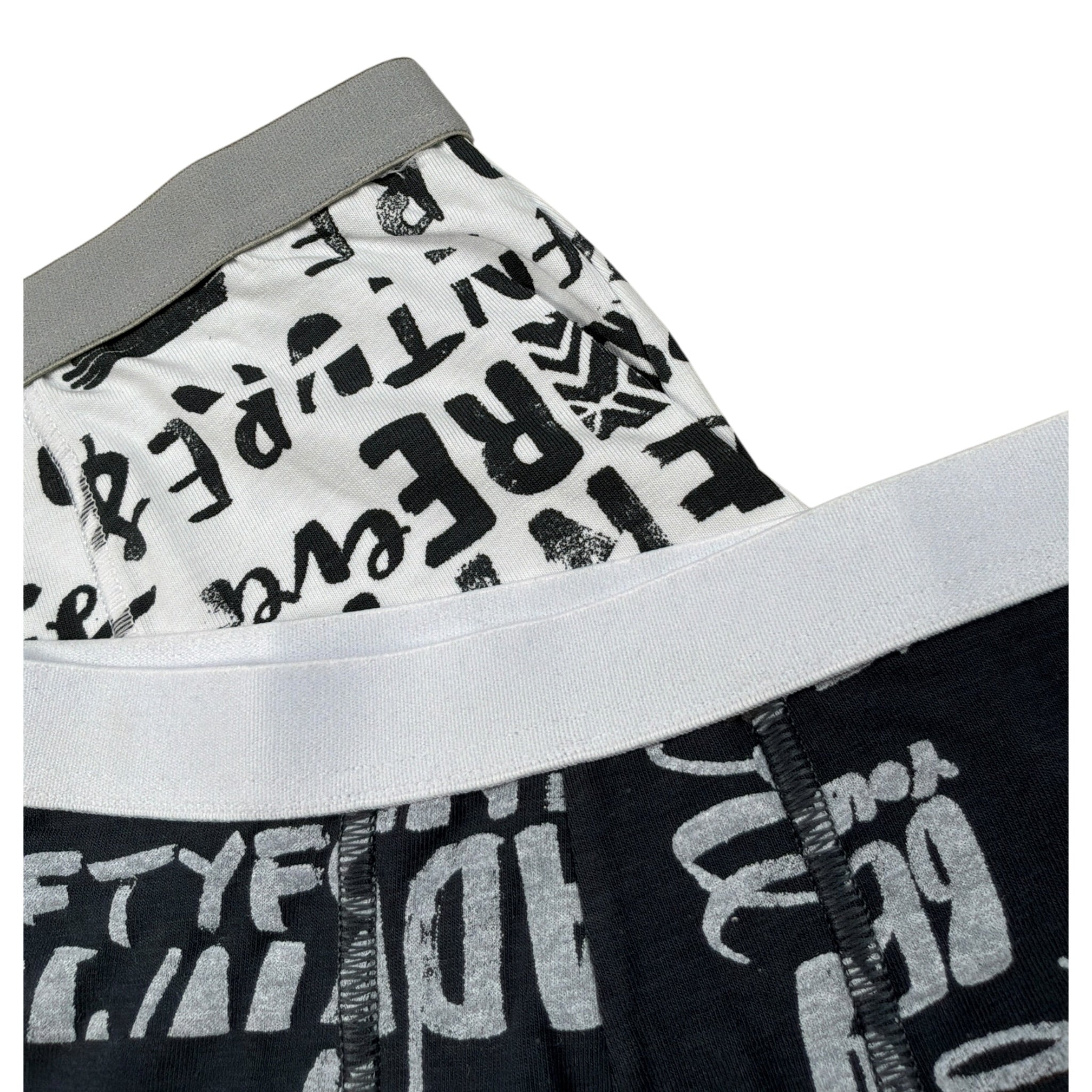 Babyvip Set 2 Box Bicolore con Stampa Bianco/Nero per Bambino 4323 BIANCO/NERO BABYVIP 
