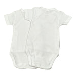 Babyvip Set 2 Body tinta unita Mezza Manica Bianco per Neonata J1575 BIANCO BABYVIP 