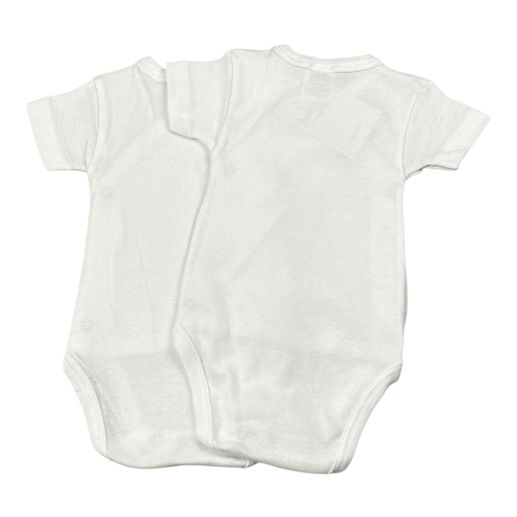 Babyvip Set 2 Body tinta unita Mezza Manica Bianco per Neonata J1575 BIANCO BABYVIP 