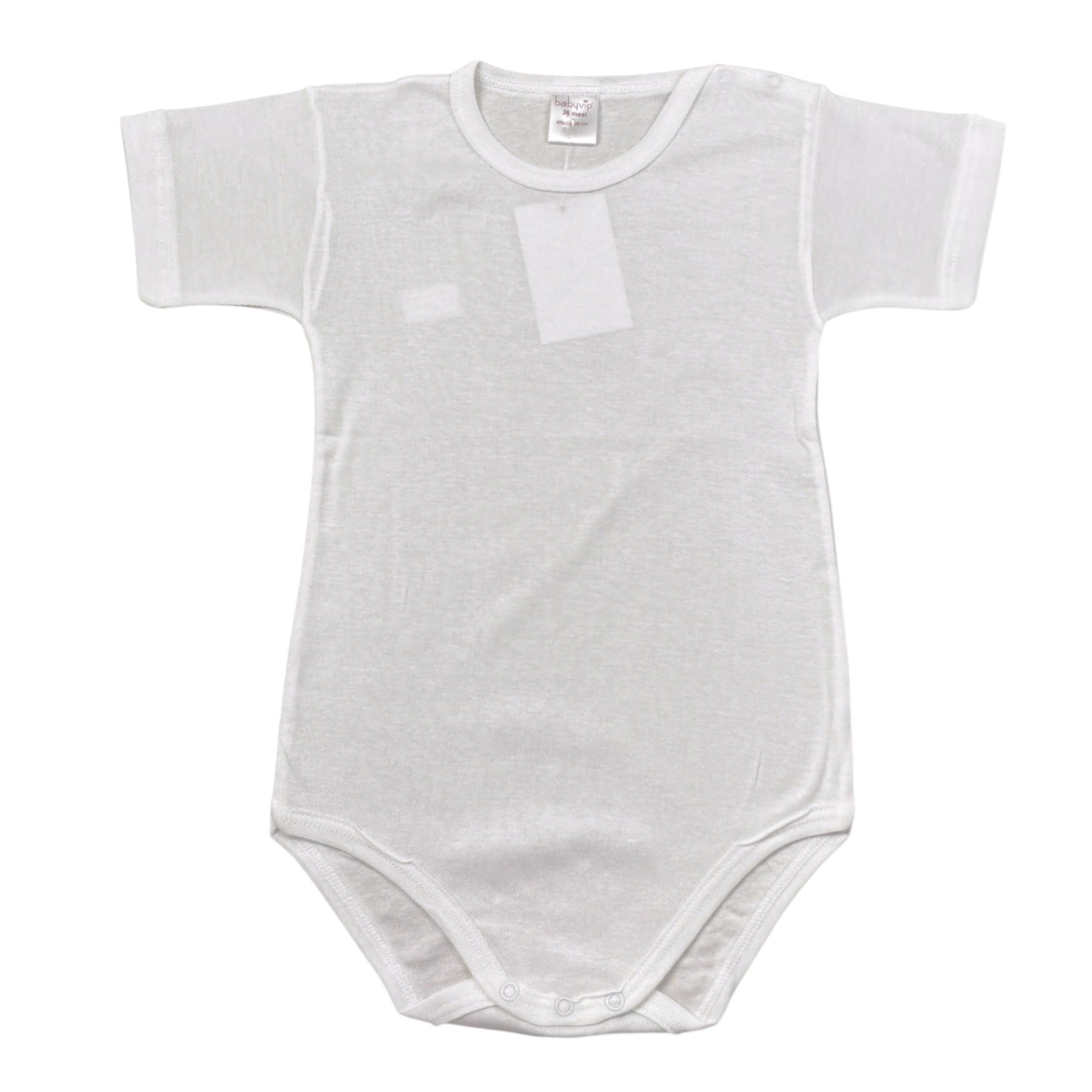 Babyvip Body tinta unita Mezza Manica Bianco per Bambina J1746 BIANCO BABYVIP 