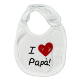 Babyvip Bavetta tinta unita con Stampa Bianco per Neonata J8163 BIANCO BABYVIP 