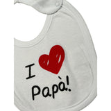 Babyvip Bavetta tinta unita con Stampa Bianco per Neonata J8163 BIANCO BABYVIP 