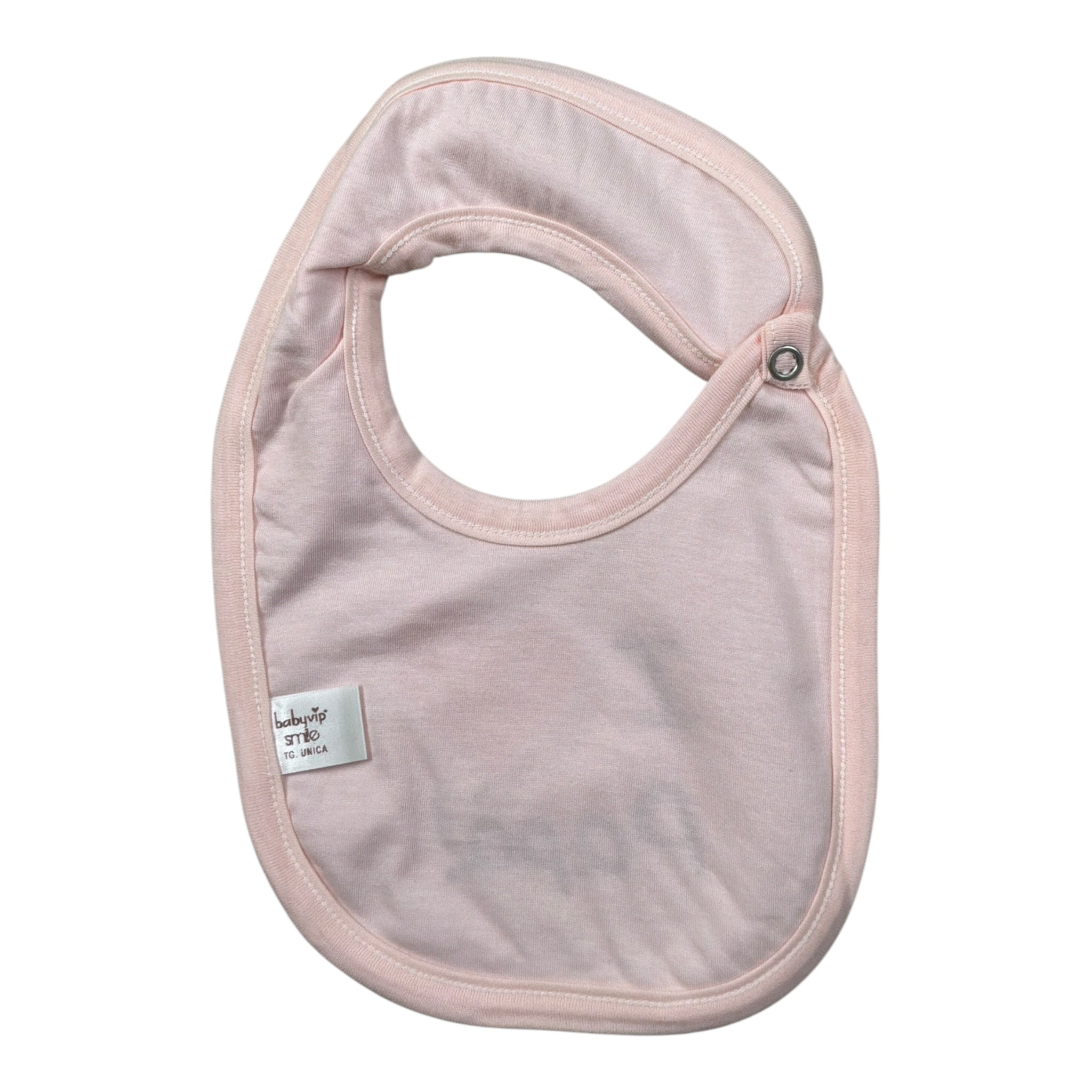 Babyvip Bavetta tinta unita con Stampa Rosa per Neonata J8163 ROSA BABYVIP 