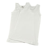 Babyvip Set 2 Canotta Intima tinta unita Bianco per Neonata Q5328N BIANCO BABYVIP 