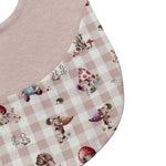 Babyvip Bavetta tinta unita con Fantasia Rosa per Neonata T17052 ROSA BABYVIP 
