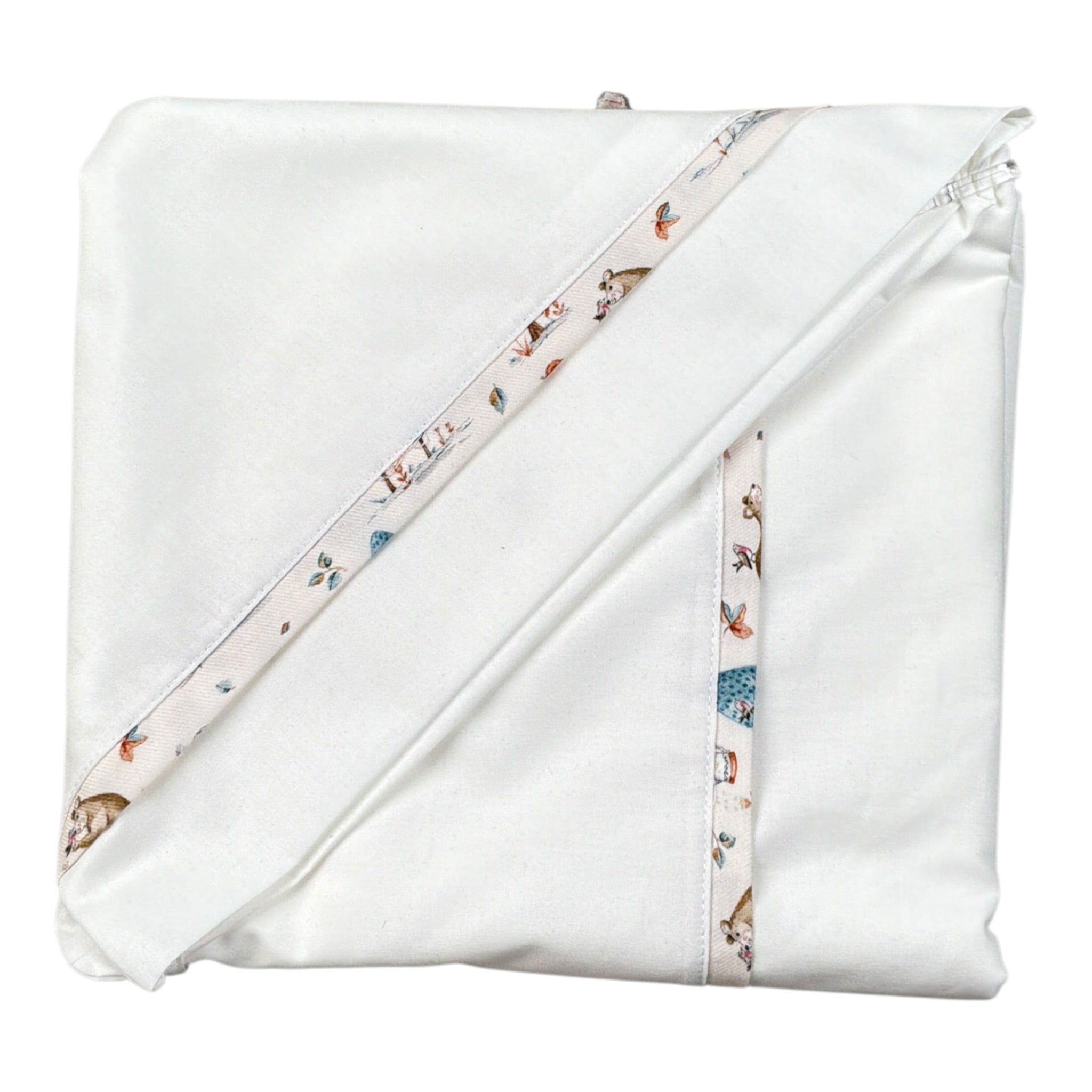Babyvip Lenzuola Set 3Pz tinta unita Bianco per Neonata T1738 BIANCO BABYVIP 