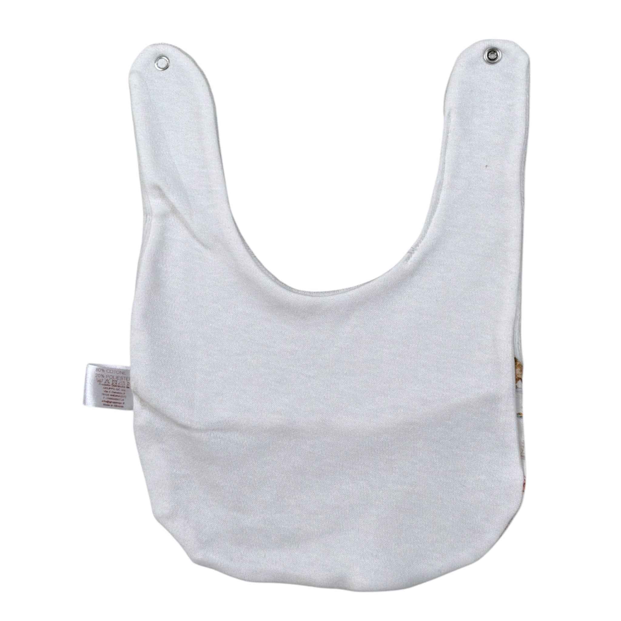 Babyvip Bavetta tinta unita con Fantasia Bianco per Neonata T1743 BIANCO BABYVIP 