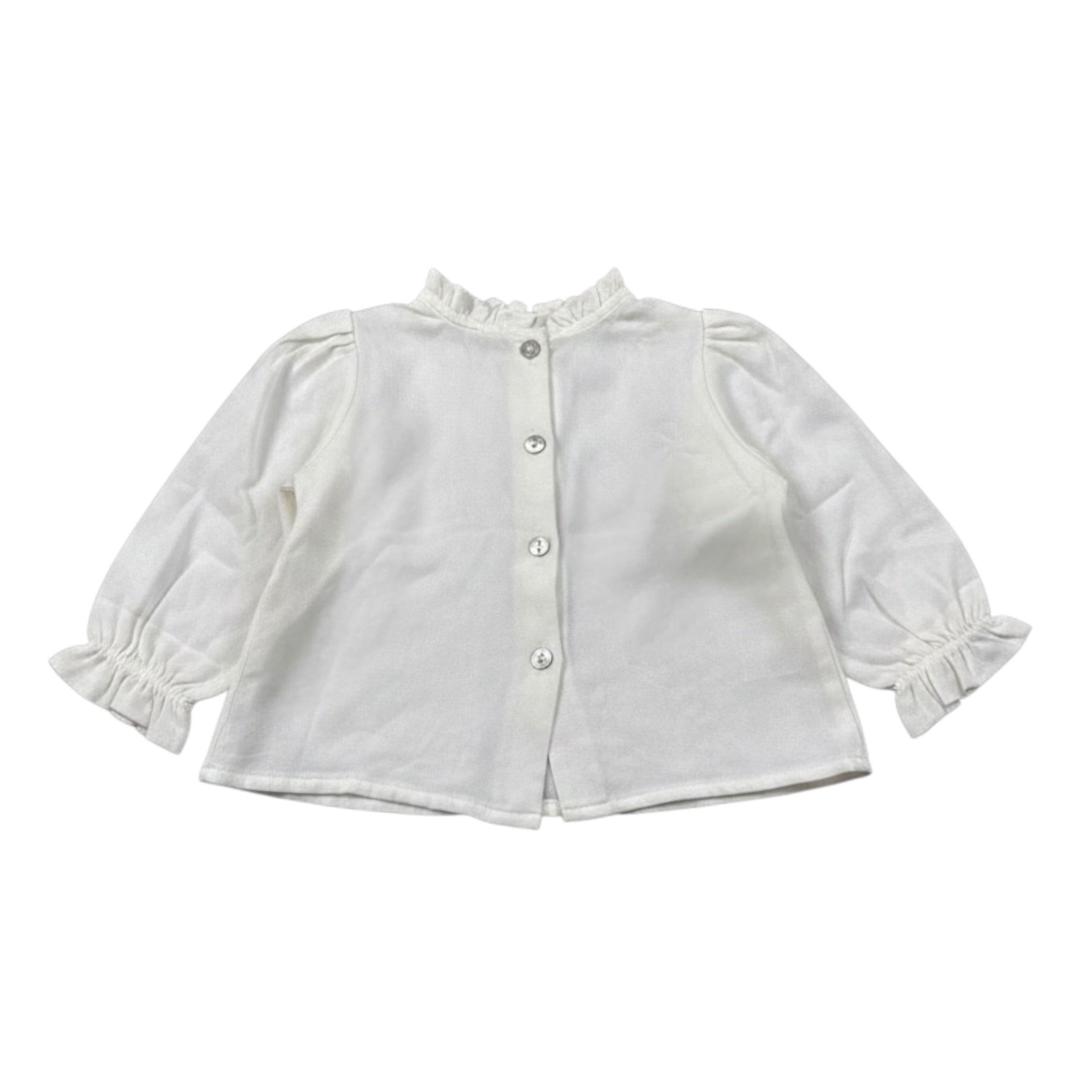 Babyvip Camicia Manica Lunga tinta unita Panna per Neonata T4150 PANNA BABYVIP 